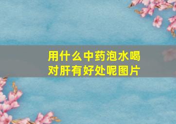 用什么中药泡水喝对肝有好处呢图片