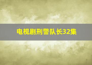 电视剧刑警队长32集