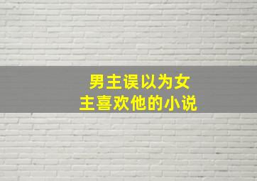 男主误以为女主喜欢他的小说