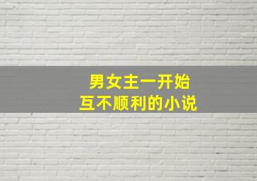 男女主一开始互不顺利的小说