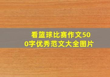 看篮球比赛作文500字优秀范文大全图片