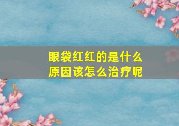 眼袋红红的是什么原因该怎么治疗呢