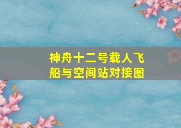 神舟十二号载人飞船与空间站对接图