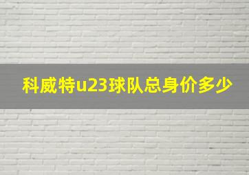 科威特u23球队总身价多少