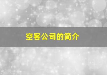 空客公司的简介