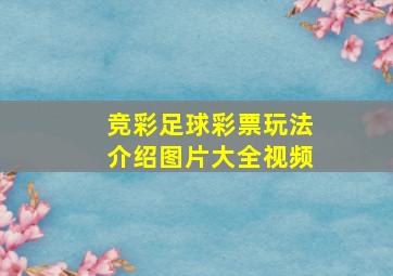 竞彩足球彩票玩法介绍图片大全视频