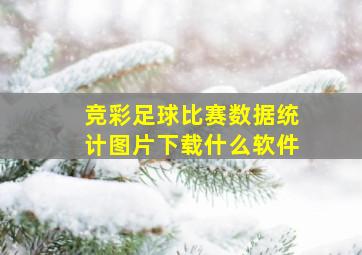 竞彩足球比赛数据统计图片下载什么软件