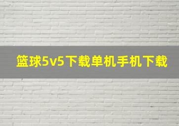 篮球5v5下载单机手机下载