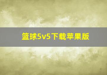 篮球5v5下载苹果版