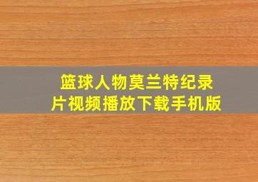 篮球人物莫兰特纪录片视频播放下载手机版