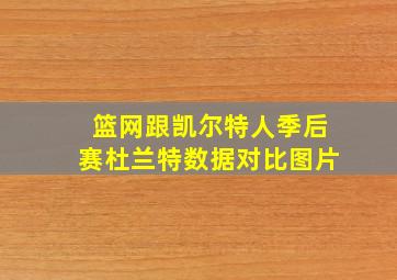 篮网跟凯尔特人季后赛杜兰特数据对比图片