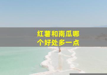 红薯和南瓜哪个好处多一点