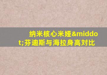 纳米核心米娅·芬迪斯与海拉身高対比