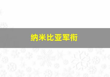 纳米比亚军衔