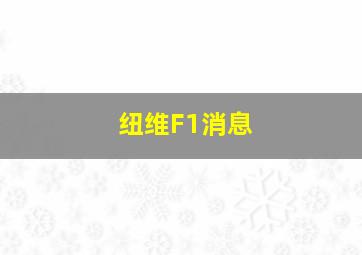 纽维F1消息