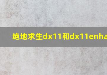 绝地求生dx11和dx11enhanced