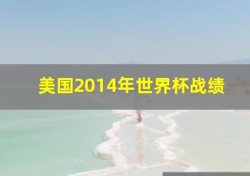 美国2014年世界杯战绩