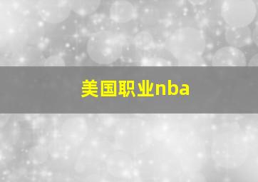 美国职业nba