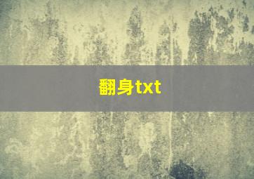 翻身txt