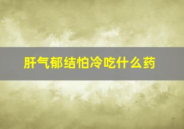 肝气郁结怕冷吃什么药