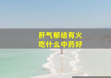 肝气郁结有火吃什么中药好