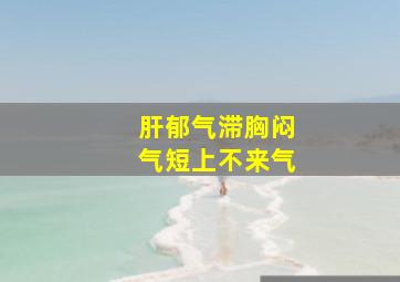 肝郁气滞胸闷气短上不来气