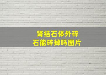 肾结石体外碎石能碎掉吗图片