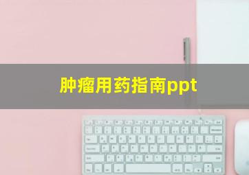 肿瘤用药指南ppt