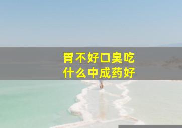 胃不好口臭吃什么中成药好