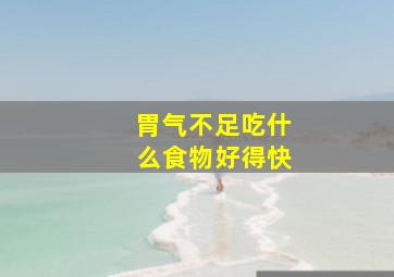 胃气不足吃什么食物好得快