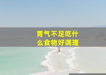 胃气不足吃什么食物好调理