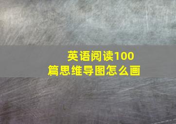 英语阅读100篇思维导图怎么画