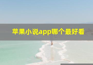 苹果小说app哪个最好看