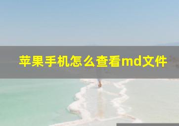 苹果手机怎么查看md文件