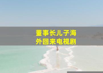 董事长儿子海外回来电视剧