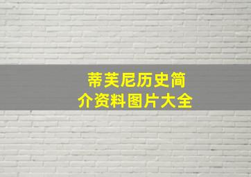 蒂芙尼历史简介资料图片大全