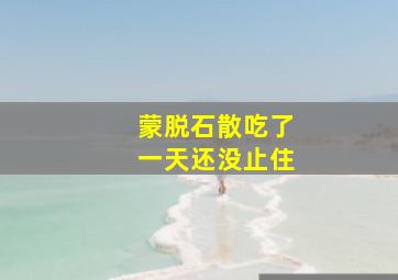 蒙脱石散吃了一天还没止住