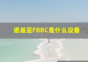 诺基亚FBBC是什么设备