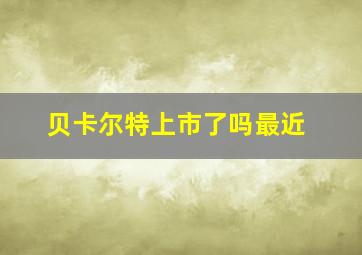 贝卡尔特上市了吗最近