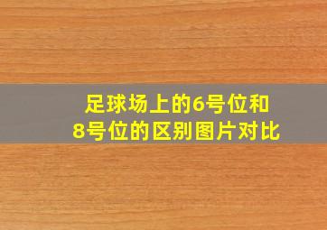 足球场上的6号位和8号位的区别图片对比