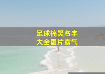 足球搞笑名字大全图片霸气