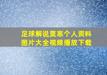 足球解说莫寒个人资料图片大全视频播放下载