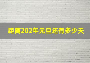 距离202年元旦还有多少天