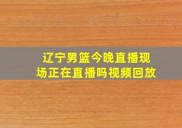 辽宁男篮今晚直播现场正在直播吗视频回放