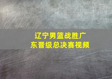 辽宁男篮战胜广东晋级总决赛视频