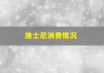 迪士尼消费情况