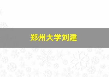 郑州大学刘建