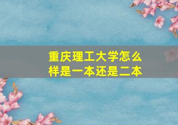 重庆理工大学怎么样是一本还是二本