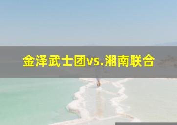 金泽武士团vs.湘南联合