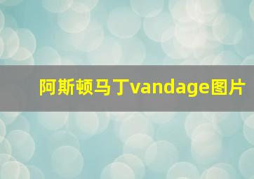 阿斯顿马丁vandage图片